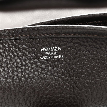Hermes Taurillon Clemence Evelyne III TGM Chocolate 6 of 9