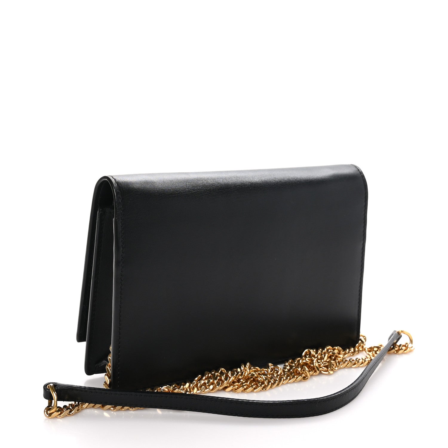 Saint Laurent Smooth Calfskin Small Classic Monogram Kate Tassel Satchel Black 3 of 11