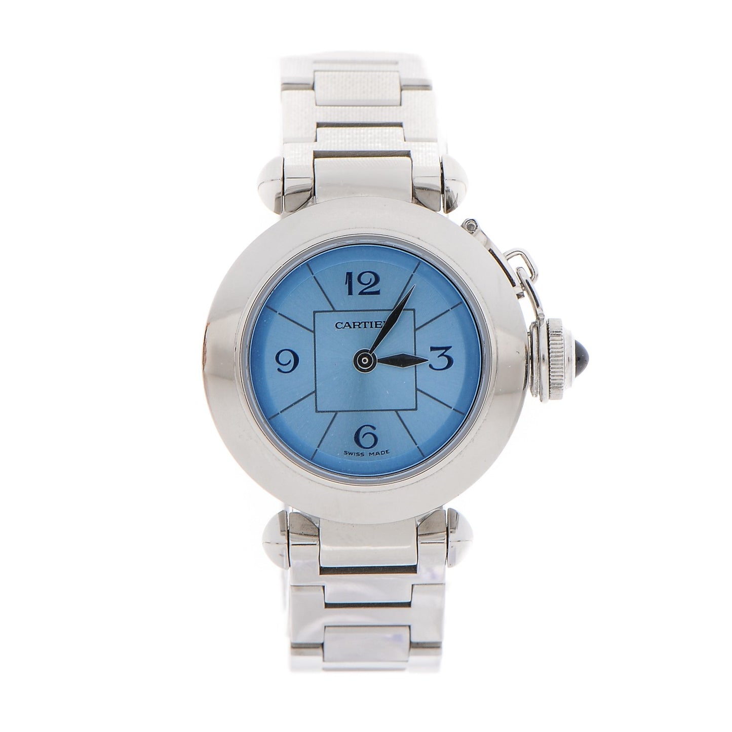 Stainless Steel 27mm Miss Pasha Quartz Watch Blue
