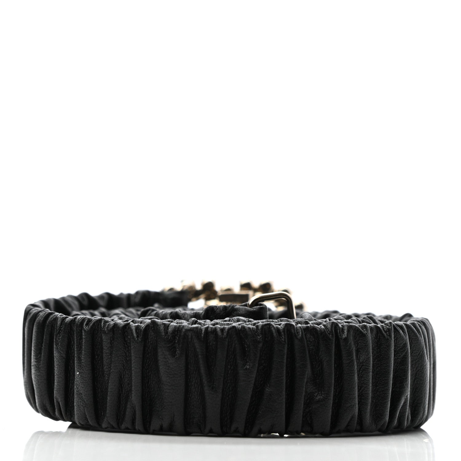 Chanel Lambskin Crystal CC Belt 90 36 Black 2 of 4