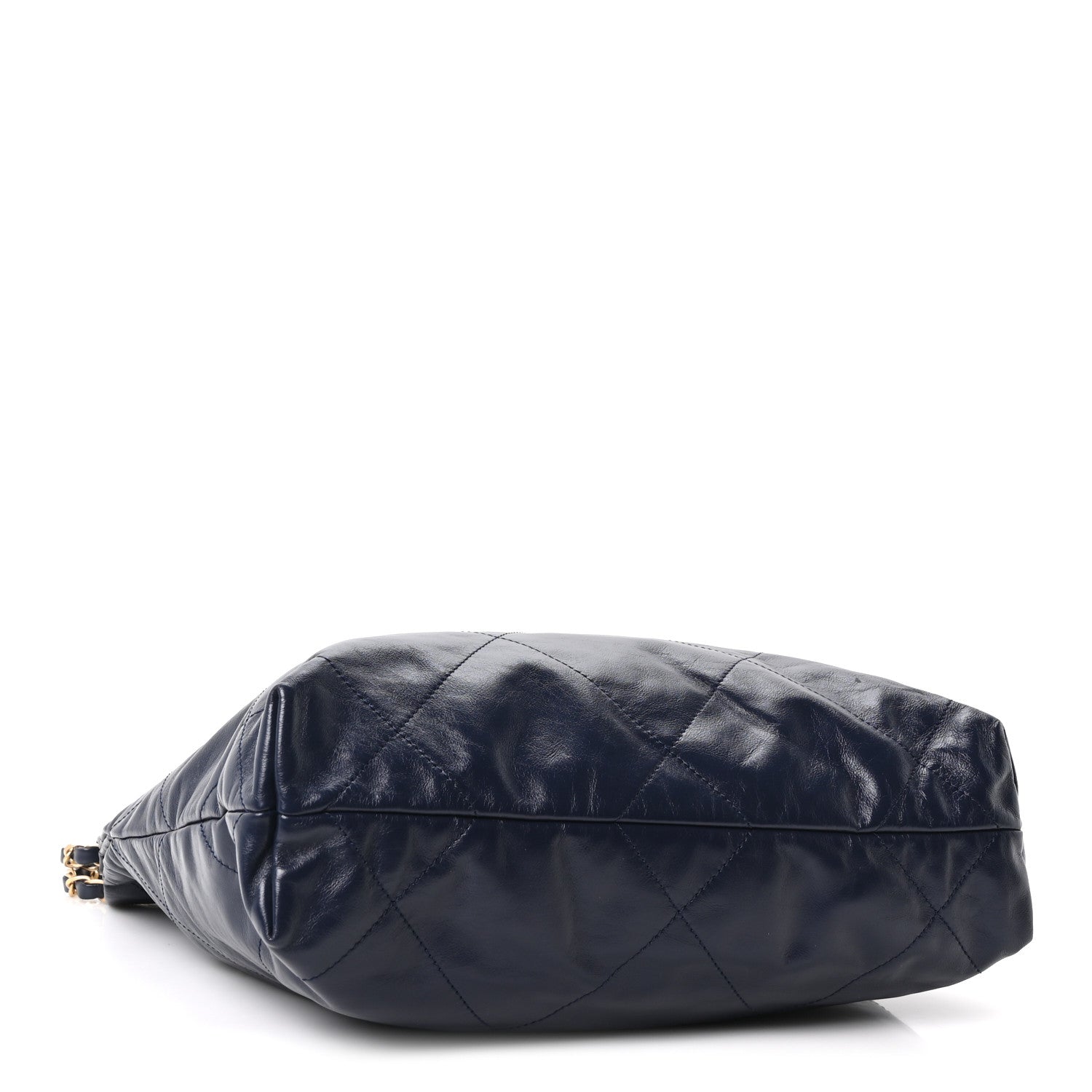 Chanel Shiny Calfskin Quilted Small Chanel 22 Navy 5 of 11