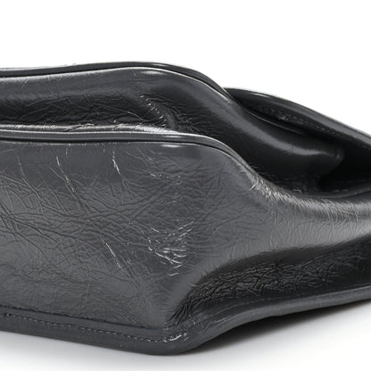 Saint Laurent Crinkled Calfskin Matelasse Monogram Baby Niki Chain Satchel Storm 8 of 8