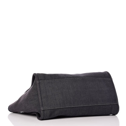 Chanel Denim Large Deauville Tote Dark Blue 5 of 10