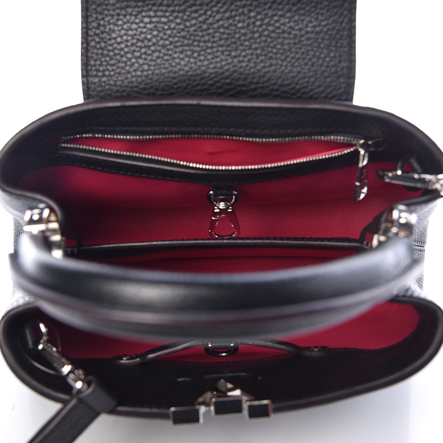 Louis Vuitton Taurillon Capucines BB Black 5 of 9