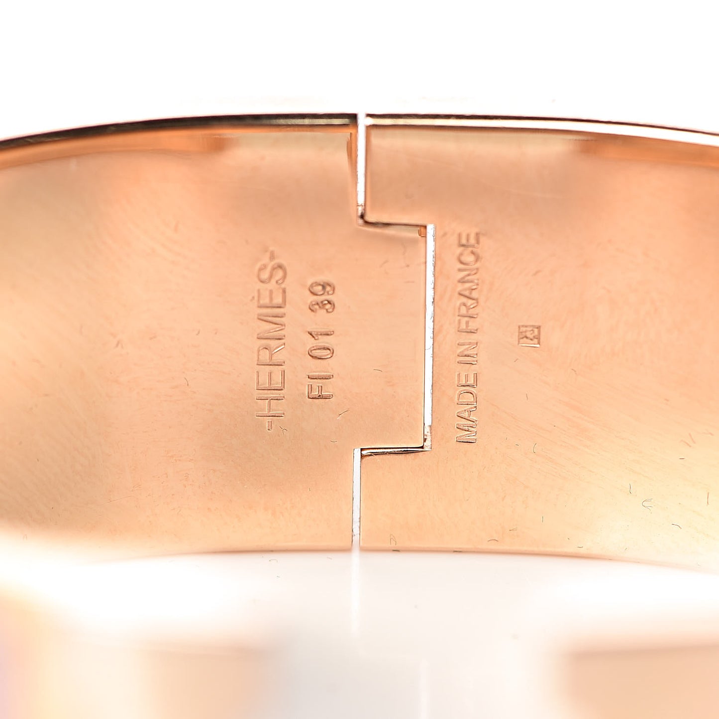 Enamel Wide Clic Clac H Bracelet PM Rose Cassata