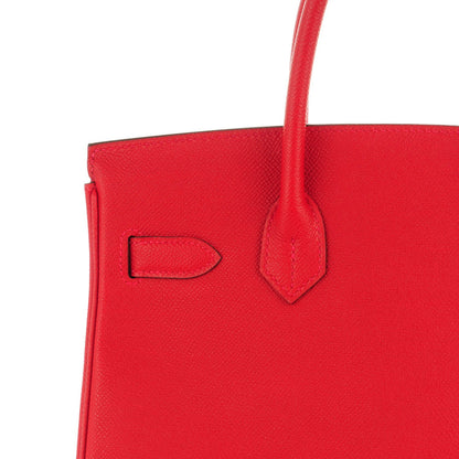 Hermes Epsom Birkin 30 Rouge Casaque 21 of 22