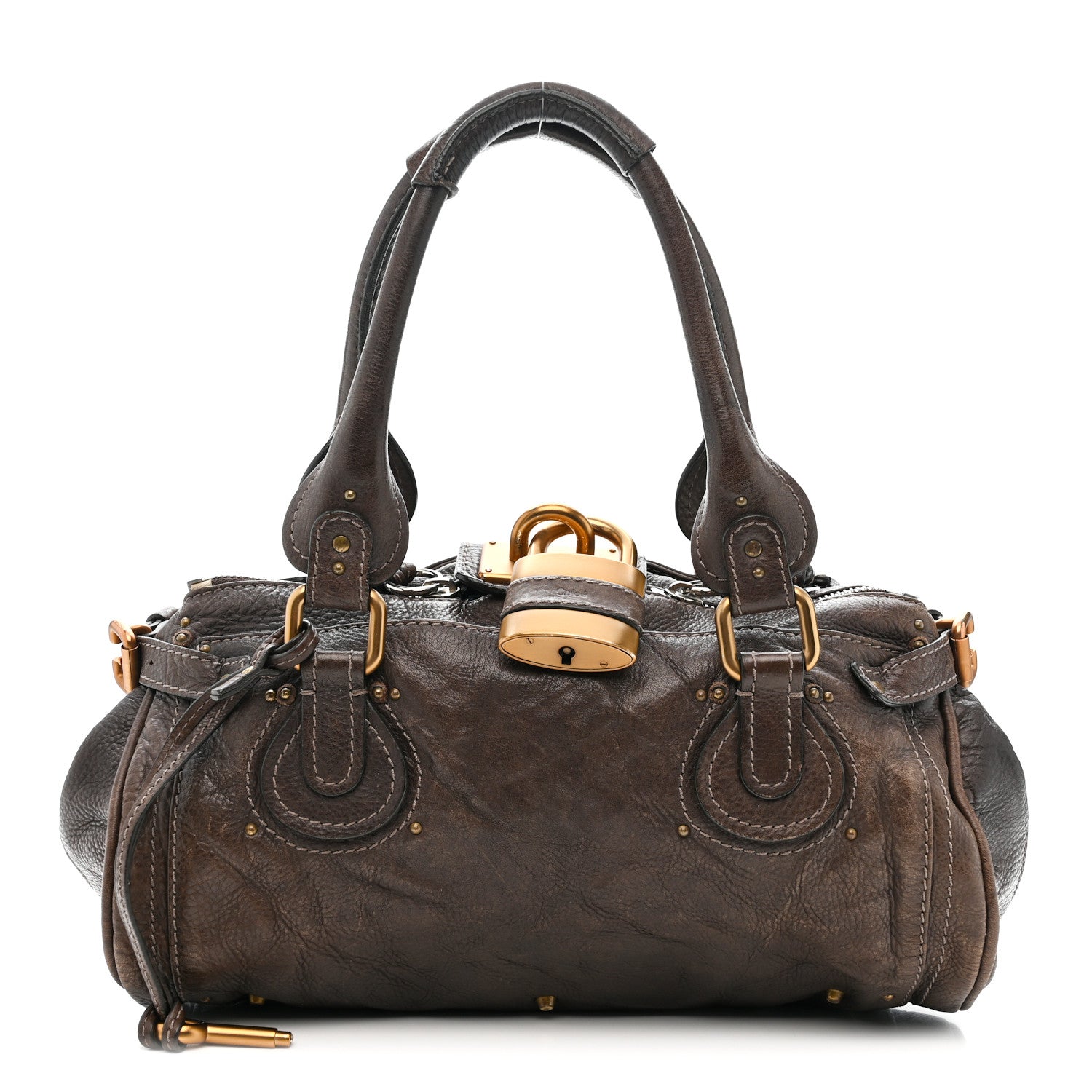 Chloe Calfskin Medium Paddington Satchel Chocolate 1 of 11