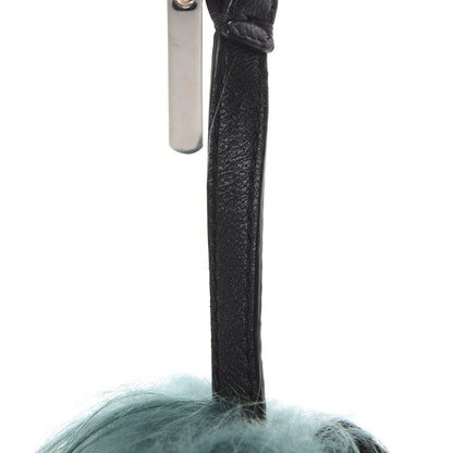 Fendi Goat Mink Fox Fur Mum Wonders Bag Charm Jade Bordeaux 4 of 4