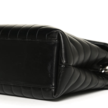 Saint Laurent Calfskin Y Quilted Monogram Medium Loulou Chain Satchel Black 11 of 13
