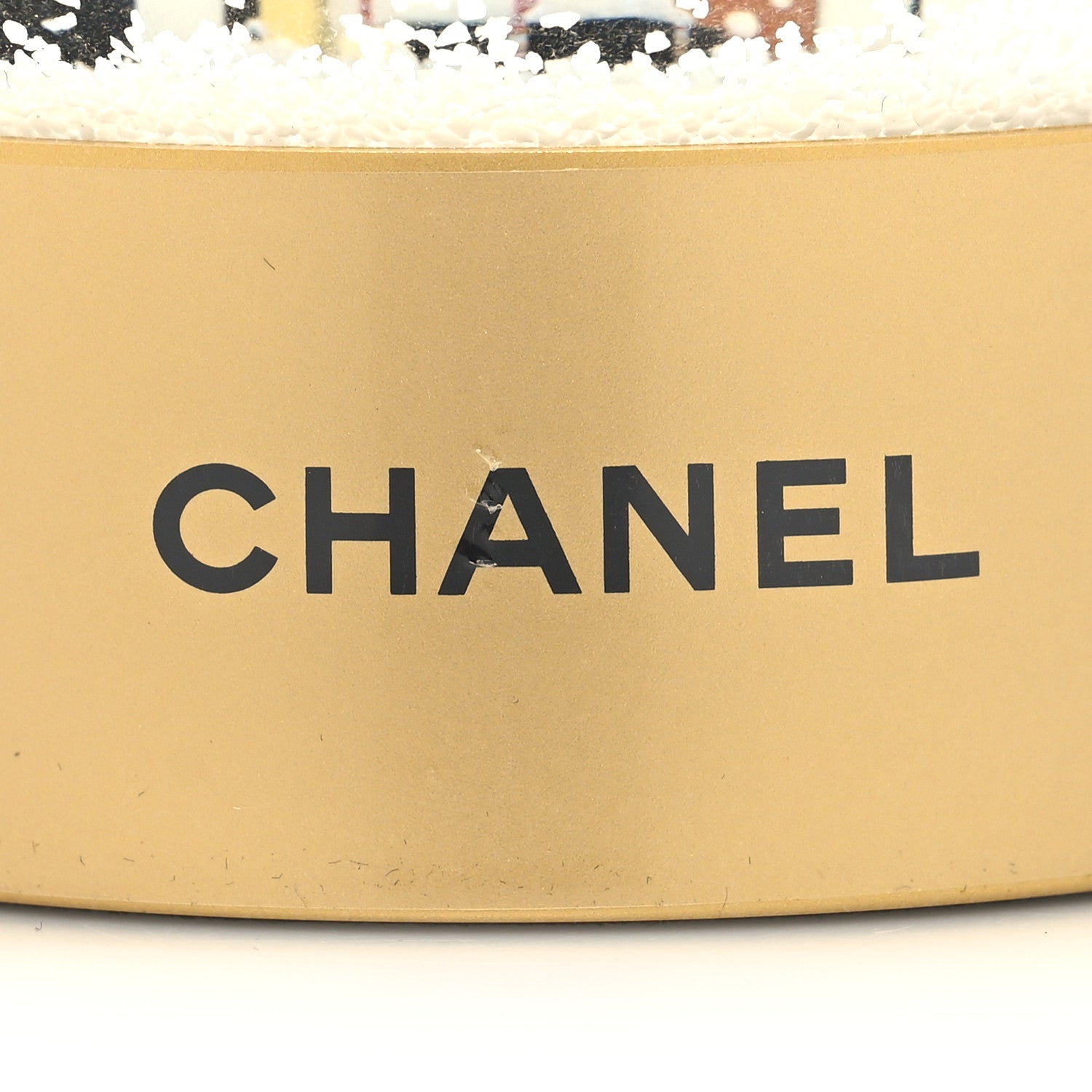 Chanel Glass N°5 Perfume Bottle Snow Globe Gold 7 of 9