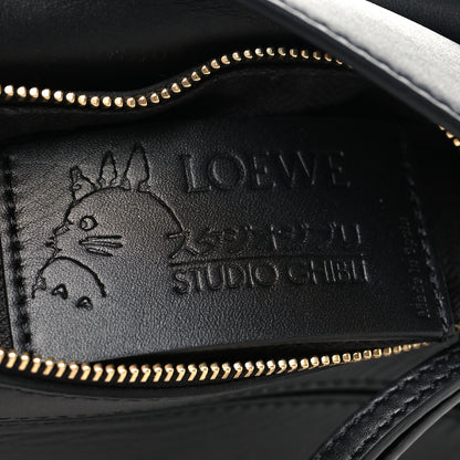 Loewe X HOWLS MOVING CASTLE Satin Calfskin Crystal Mini Calcifer Puzzle Black 5 of 9