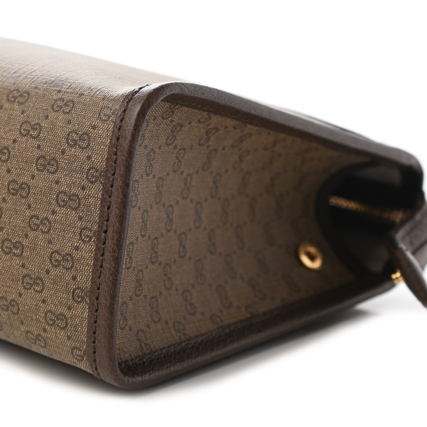 Mini Vintage GG Supreme Monogram Zip Pouch Beige New Acero
