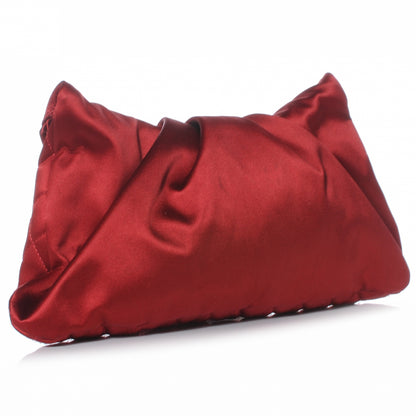 Chanel Satin Flap Clutch Red 3 of 8