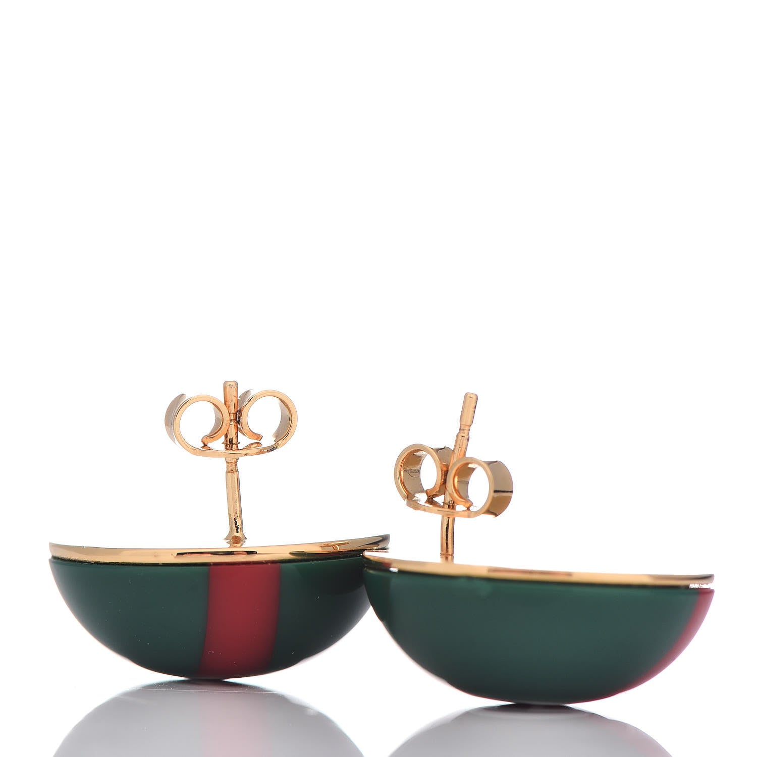 Gucci Resin Web Stud Earrings 4 of 5