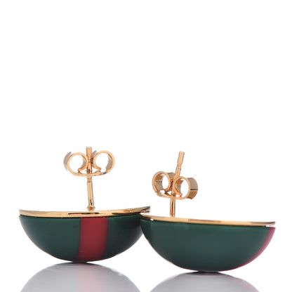 Gucci Resin Web Stud Earrings 4 of 5