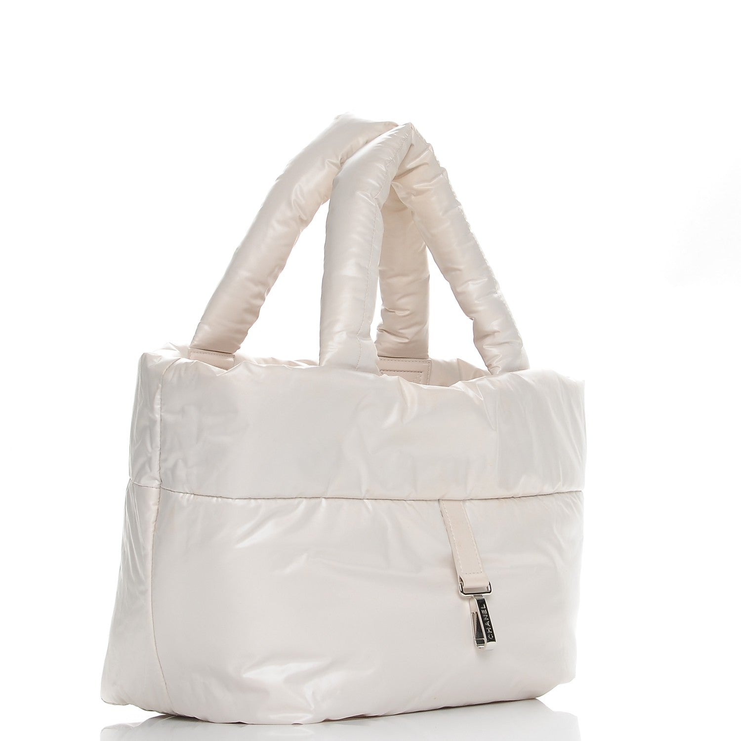 Chanel Nylon Tweed Printed Medium Coco Cocoon Reversible Tote White 5 of 12
