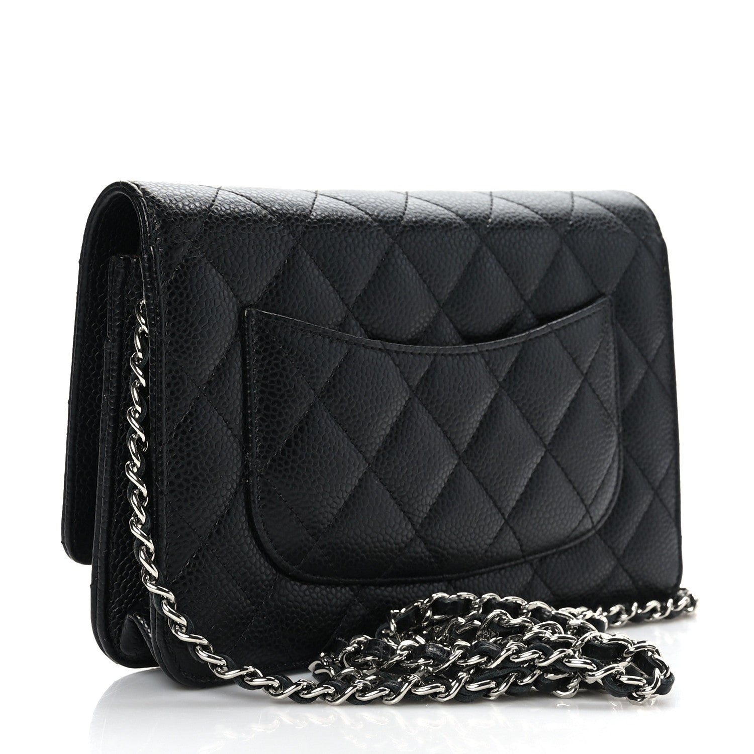 Chanel Caviar Quilted Wallet on Chain WOC Black 3 of 10