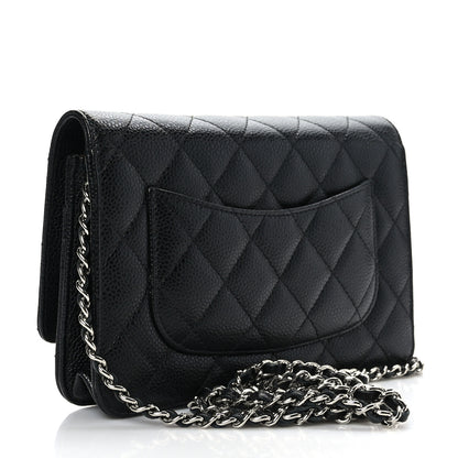 Chanel Caviar Quilted Wallet on Chain WOC Black 3 of 10
