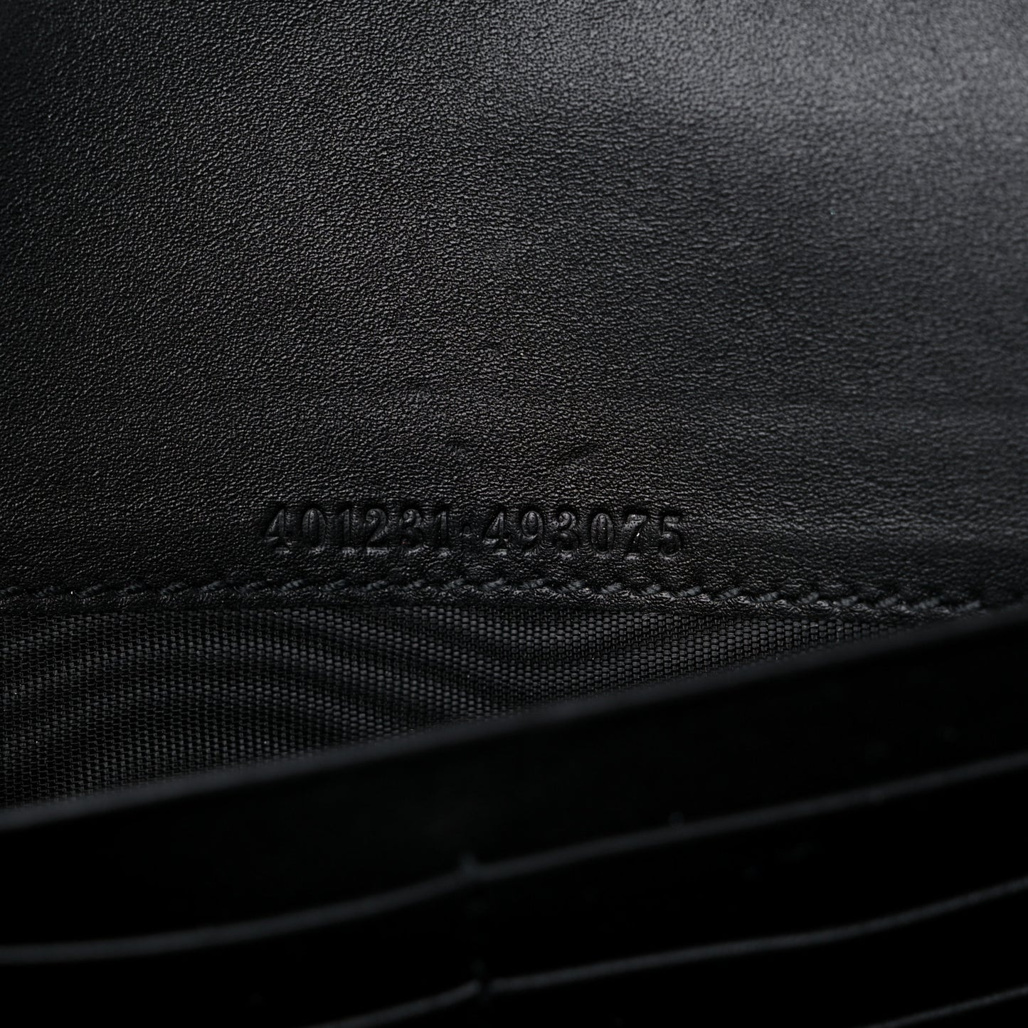 Velvet GG Monogram Mini Dionysus Chain Wallet Black