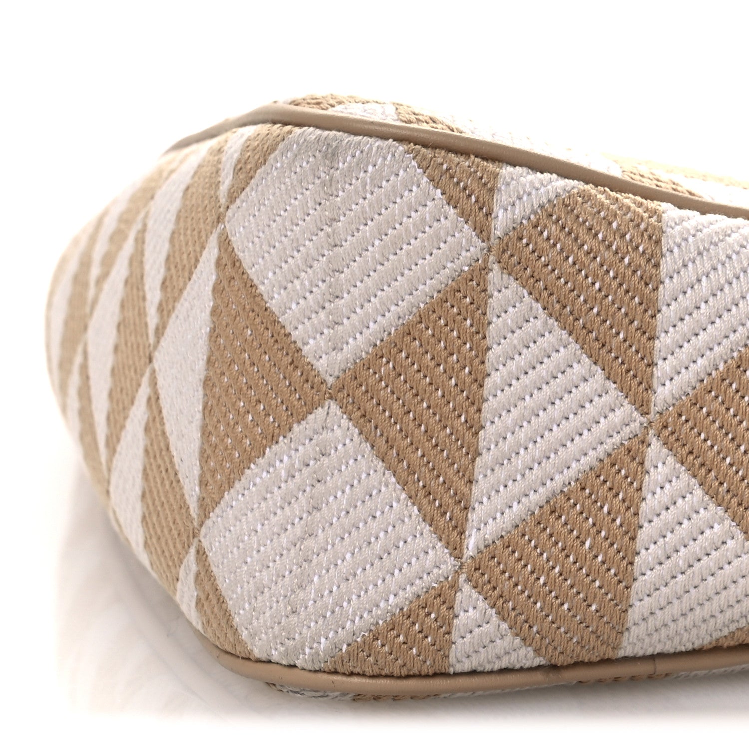 Prada Jacquard Triangolo Symbole Embroidered Mini Triangle Bag Corda Talco 10 of 12