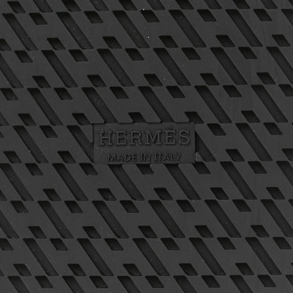 Hermes Calfskin Womens Chypre Sandals 41 Black 7 of 10