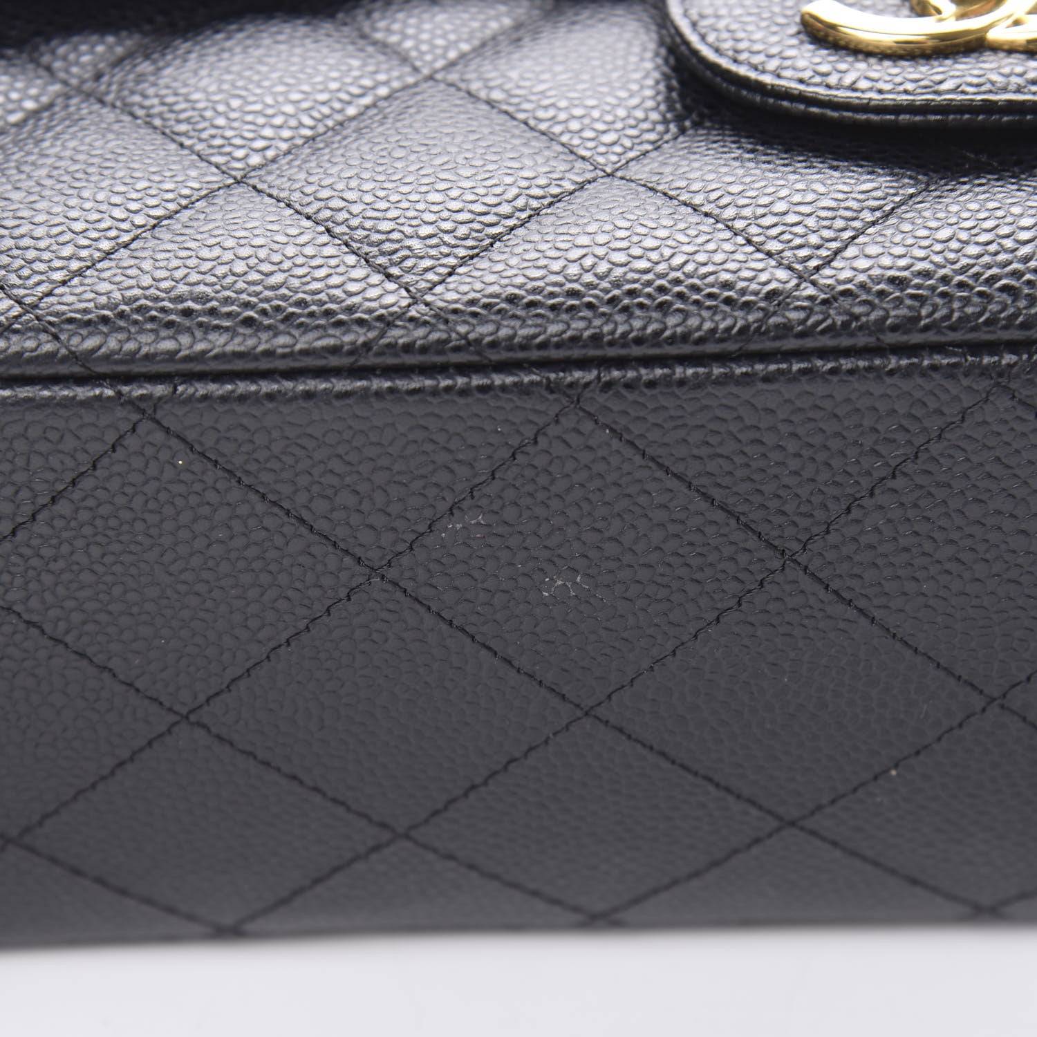 Chanel Caviar Quilted Maxi Double Flap Black 11 of 13