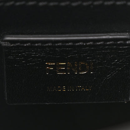 Fendi Vitello Fluffy Logo Small Pack Shopper Tote Yellow Box Black 6 of 11