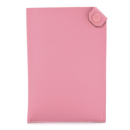 Hermes Epsom Tarmac PM Passport Holder Rose Confetti 1 of 9