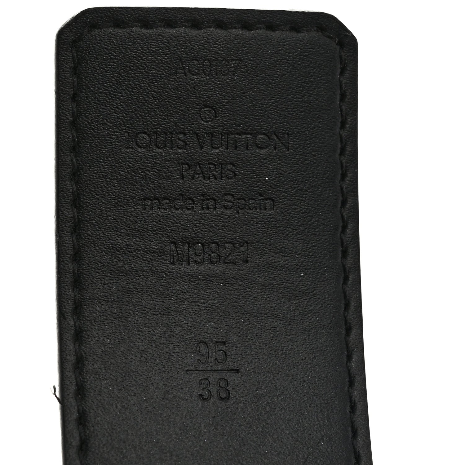 Louis Vuitton Calfskin Monogram 40mm LV Initiales Reversible Belt 95 38 Black 5 of 12