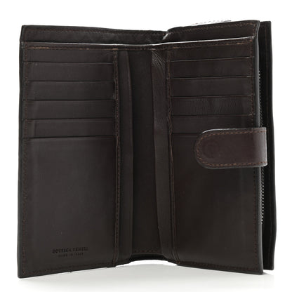 Bottega Veneta Nappa Intrecciato Continental Snap Wallet Brown Coffee 5 of 11