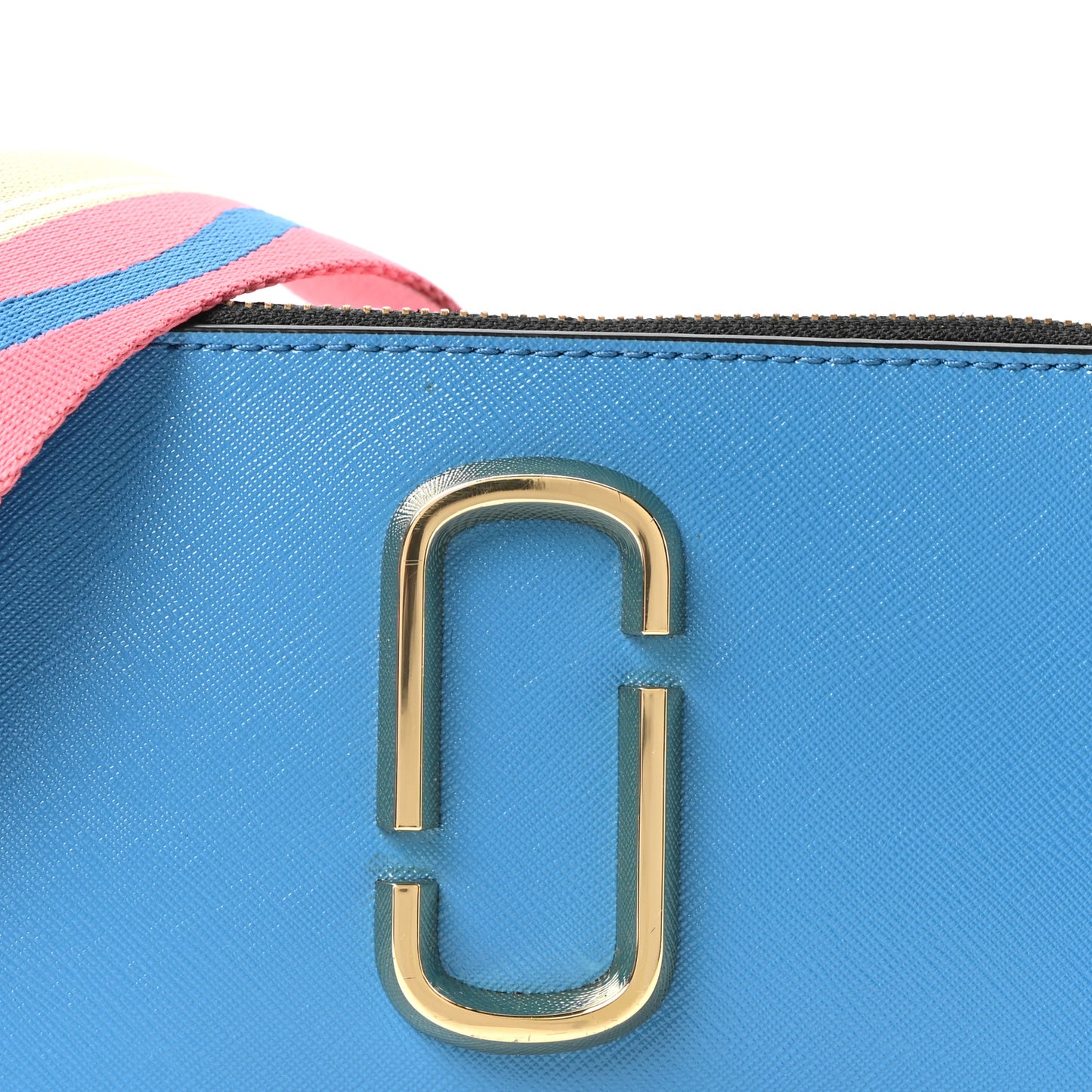Saffiano Small Snapshot Camera Bag Blue Multicolor