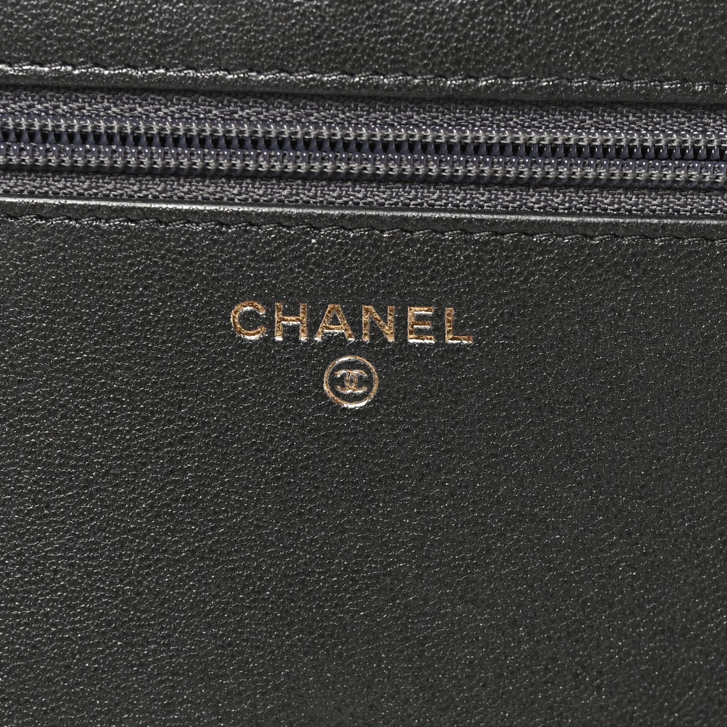 Sheepskin Quilted Mademoiselle Vintage Wallet On Chain WOC Ruthenium
