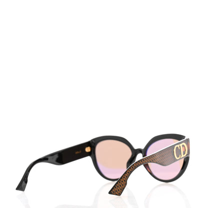 Christian Dior Acetate DDiorF Cat Eye Sunglasses Brown 4 of 9