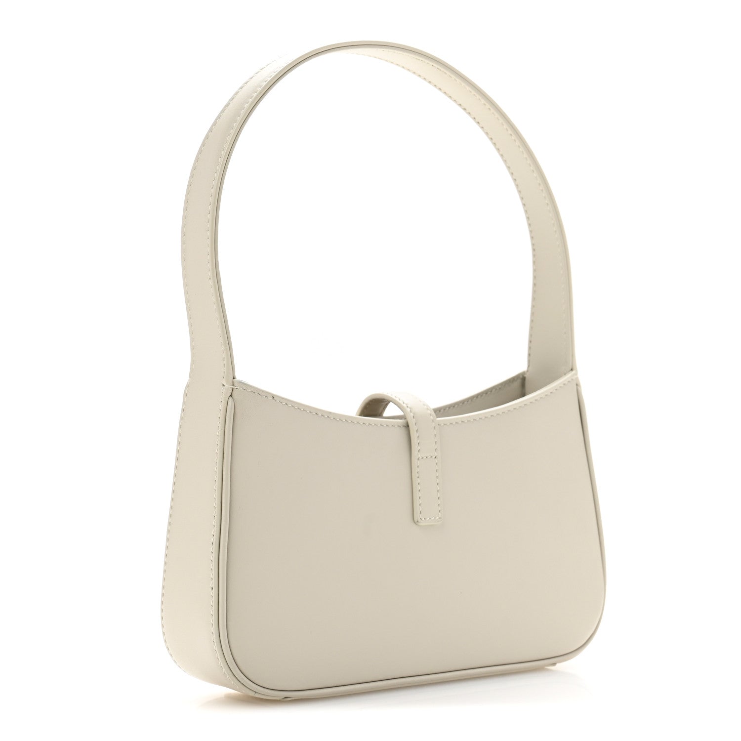 Saint Laurent Smooth Calfskin Le 5 A 7 Mini Hobo Blanc Vintage 3 of 11