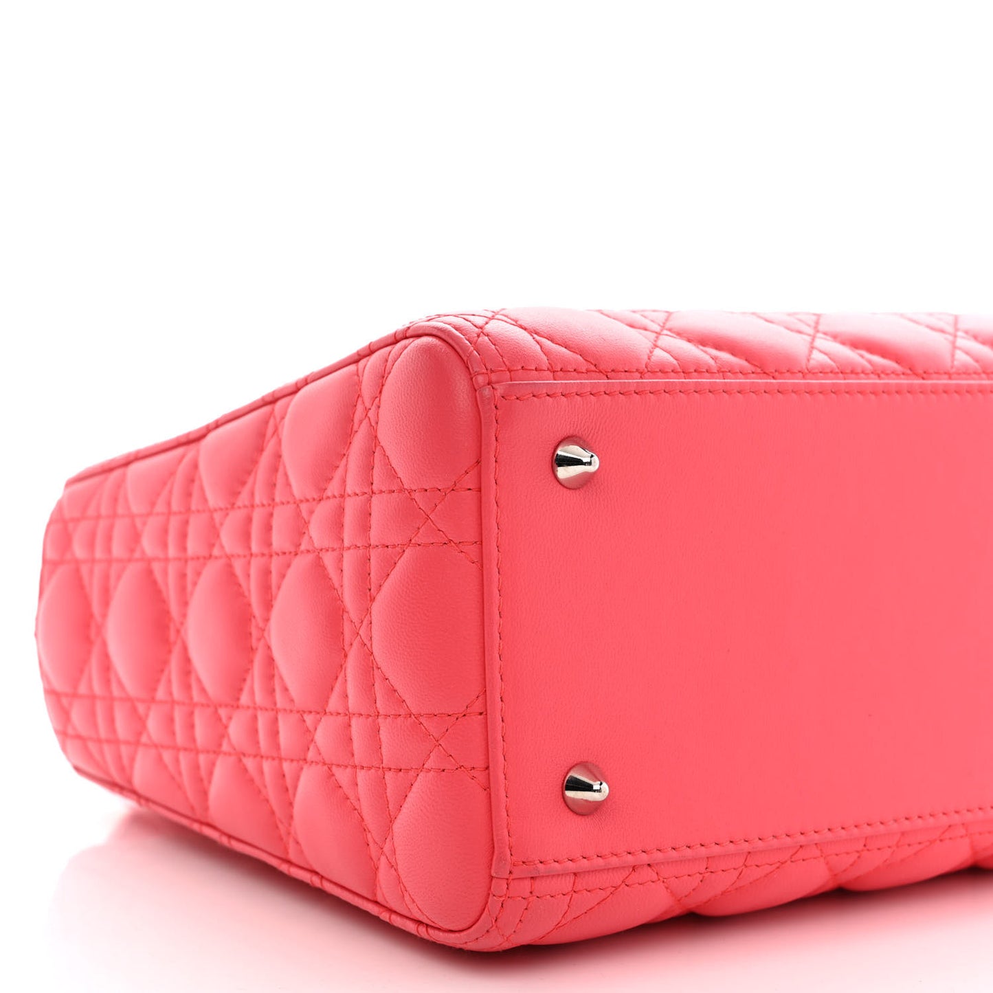 Lambskin Cannage Medium Lady Dior Pink