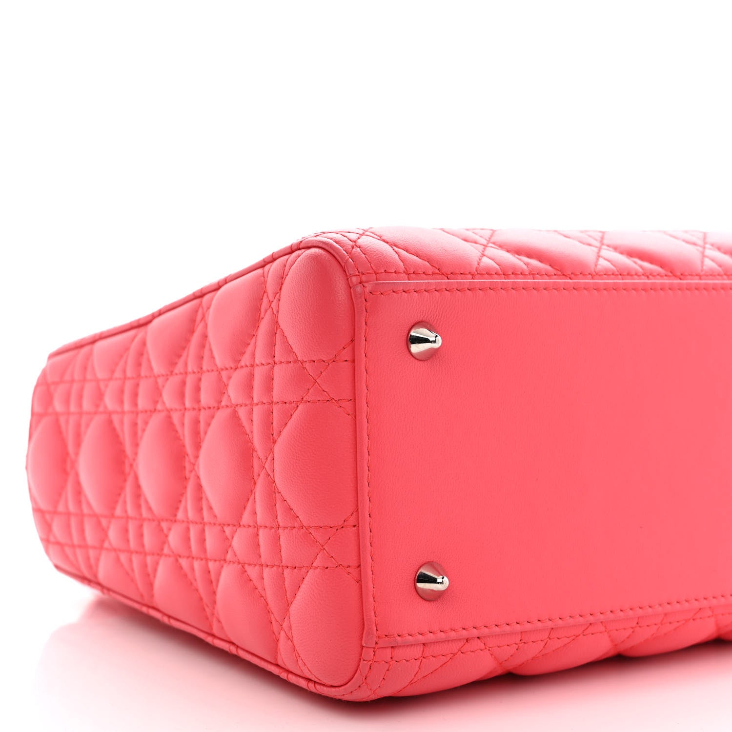 Christian Dior Lambskin Cannage Medium Lady Dior Pink 8 of 9