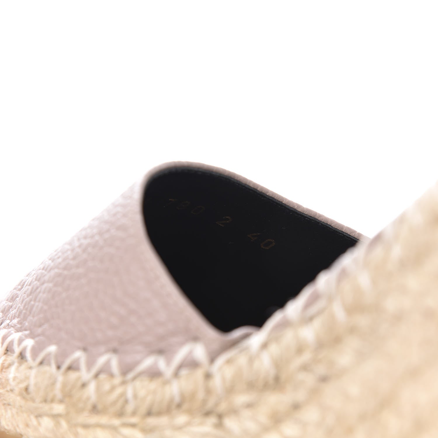 Valentino Garavani Grained Calfskin Rockstud Ankle Wrap Espadrille 15/85mm Wedges 40 Poudre 9 of 9