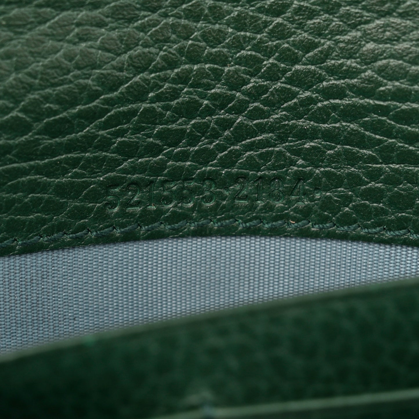 Calfskin Garden Dionysus Chain Wallet Emerald