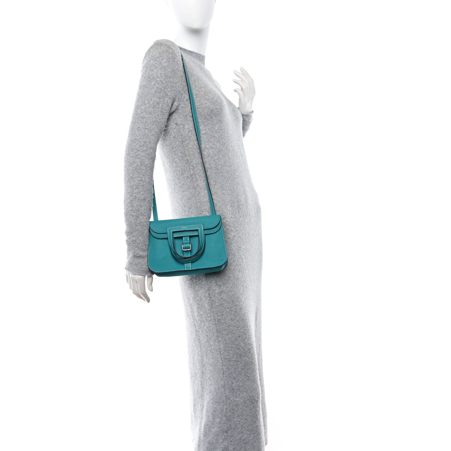 Hermes Swift Mini Halzan 22 Bleu Paon 1520634 – FASHIONPHILE - Main Image