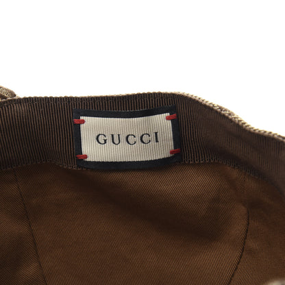 Gucci Monogram Textured Dollar Calfskin Zeno Baseball Hat M Beige 7 of 11