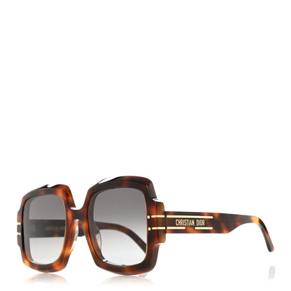 Christian Dior Acetate Diorsignature S1U Square Sunglasses Tortoise 1 of 7