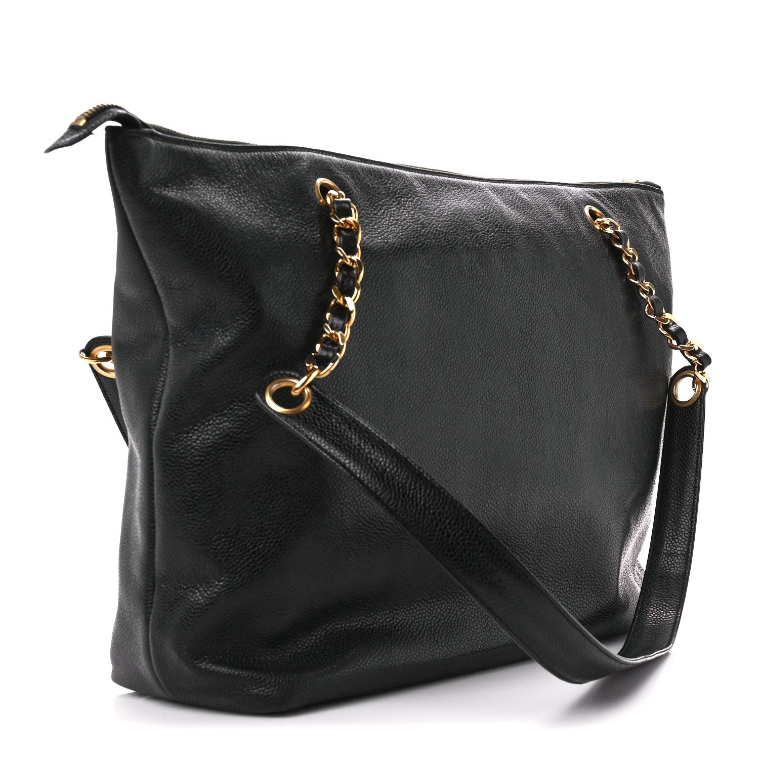 Chanel Caviar CC Shopper Tote Black 3 of 12