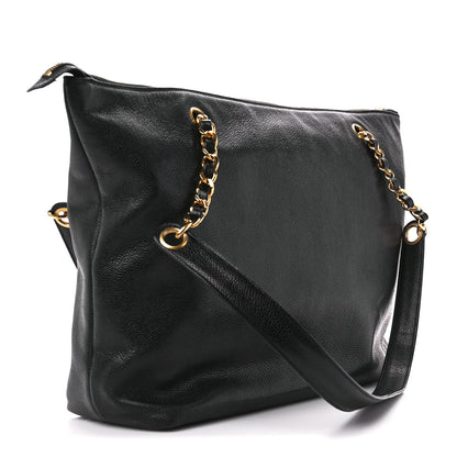 Chanel Caviar CC Shopper Tote Black 3 of 12