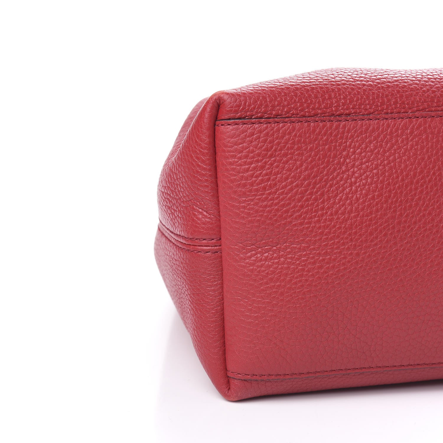 Gucci Pebbled Calfskin Medium Soho Chain Shoulder Bag Tabasco Red 8 of 10