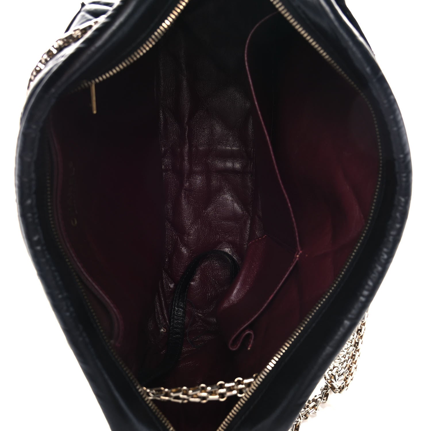 Chanel Aged Calfskin Quilted Large Reissue Camera Case Black 5 of 9