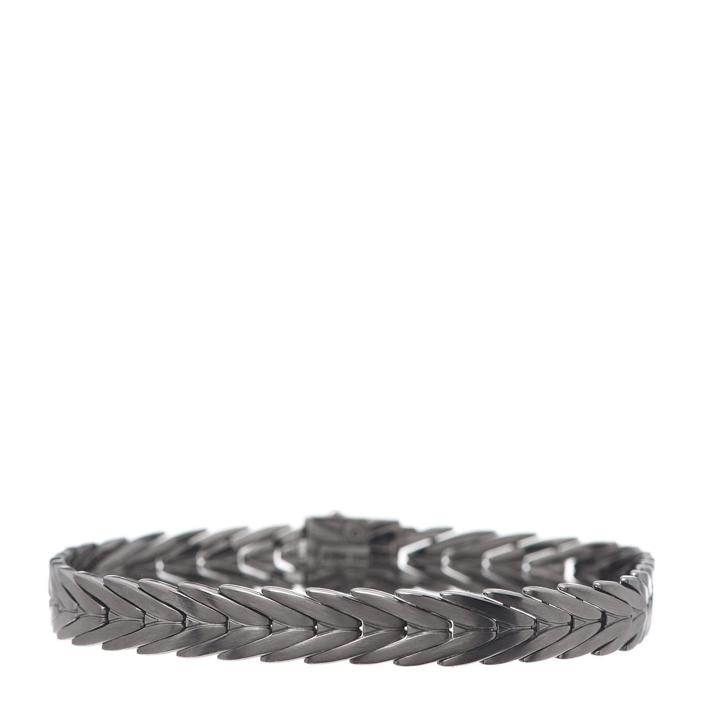 Blackened Sterling Silver Diamond 8mm Modern Chain Bracelet