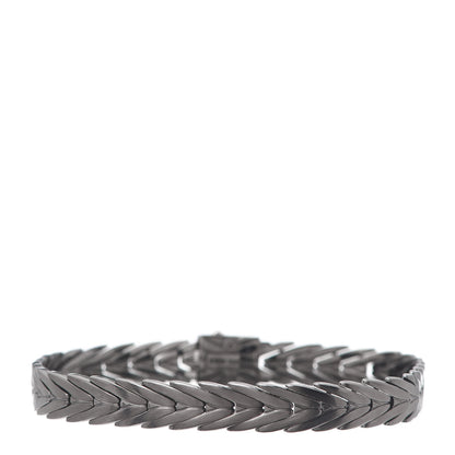 John Hardy Blackened Sterling Silver Diamond 8mm Modern Chain Bracelet 4 of 5