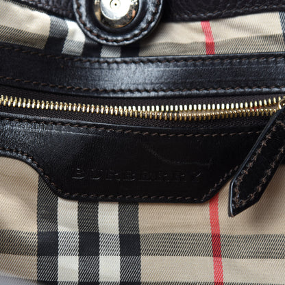 Burberry Grainy Calfskin Small Canterbury Tote Dark Chocolate 12 of 15