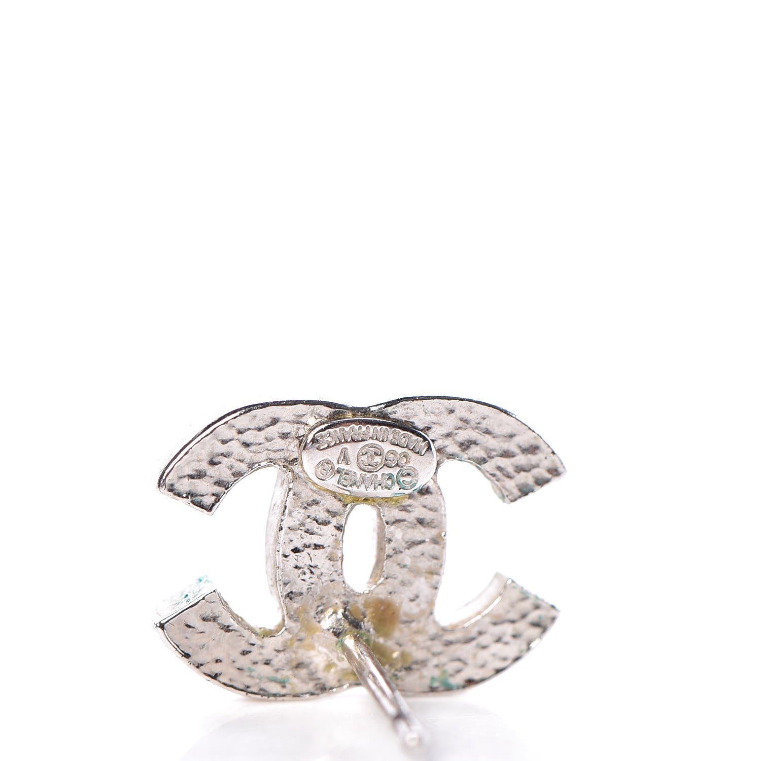 Chanel Crystal CC Earrings Silver 4 of 5