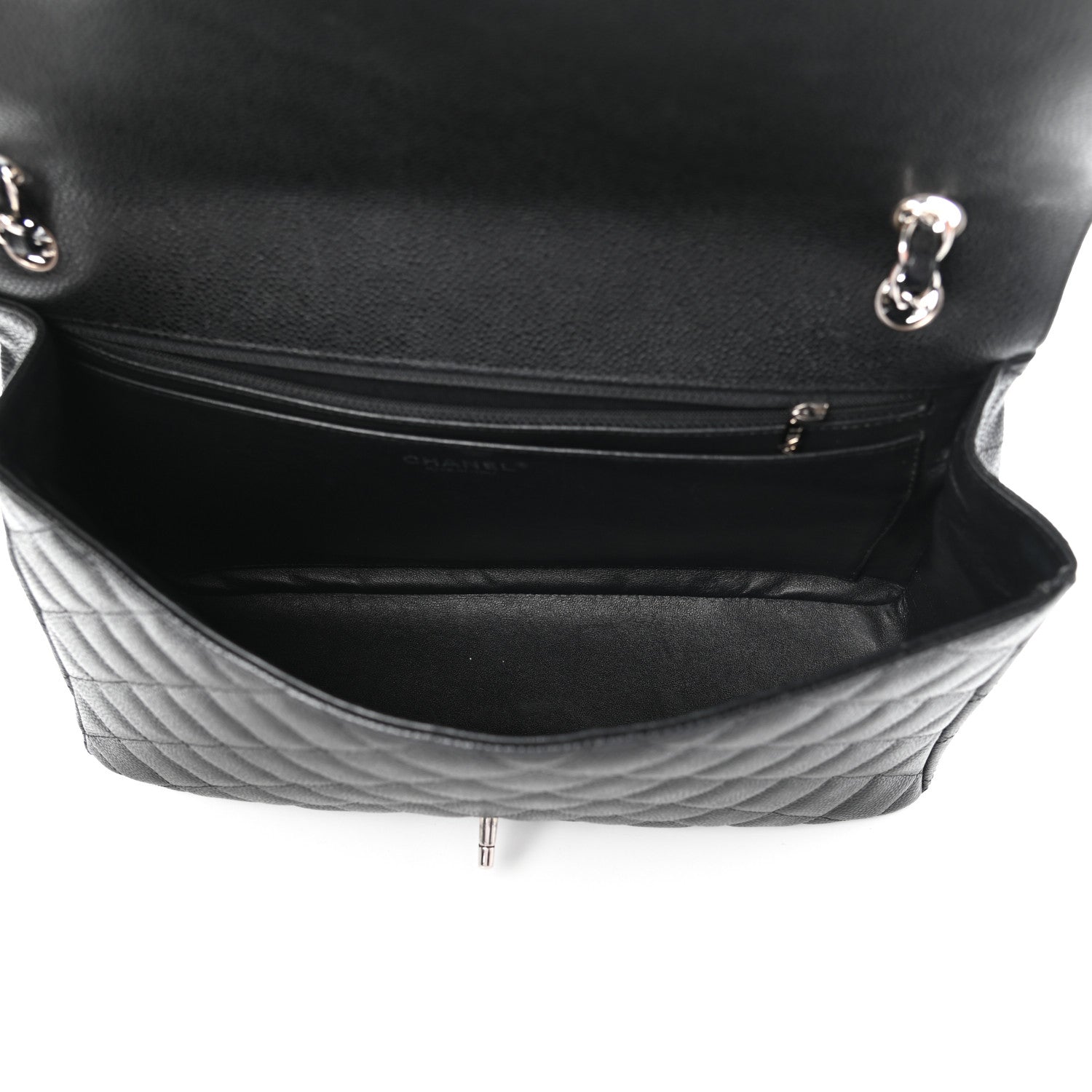 Chanel Caviar Quilted Maxi Single Flap Black 5 of 10